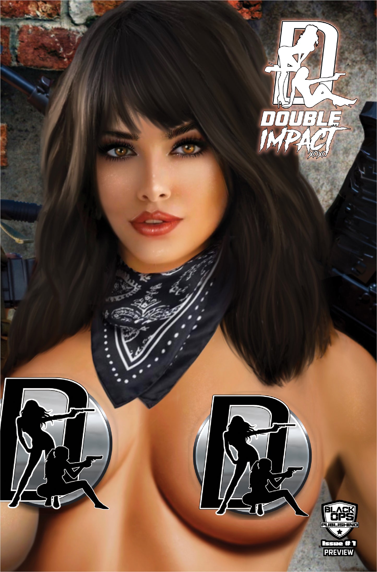 DOUBLE IMPACT #1 PREVIEW EDITION - PIPER UP-CLOSE NAUGHTY CONNECTING SET - LTD 200
