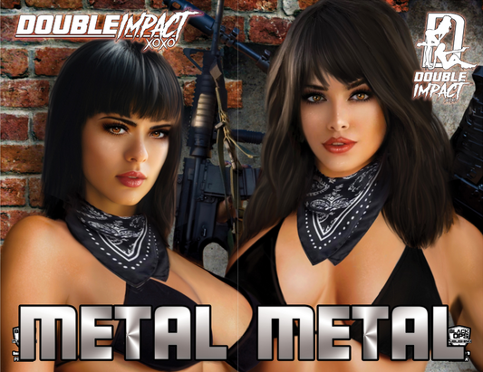 DOUBLE IMPACT #1 PREVIEW EDITION - PIPER UP-CLOSE CONNECTING SET NICE METAL - LTD 10